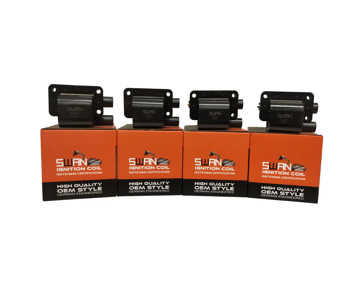 Pack of 4 - SWAN Ignition Coils for Land Rover Range Rover (Series II)