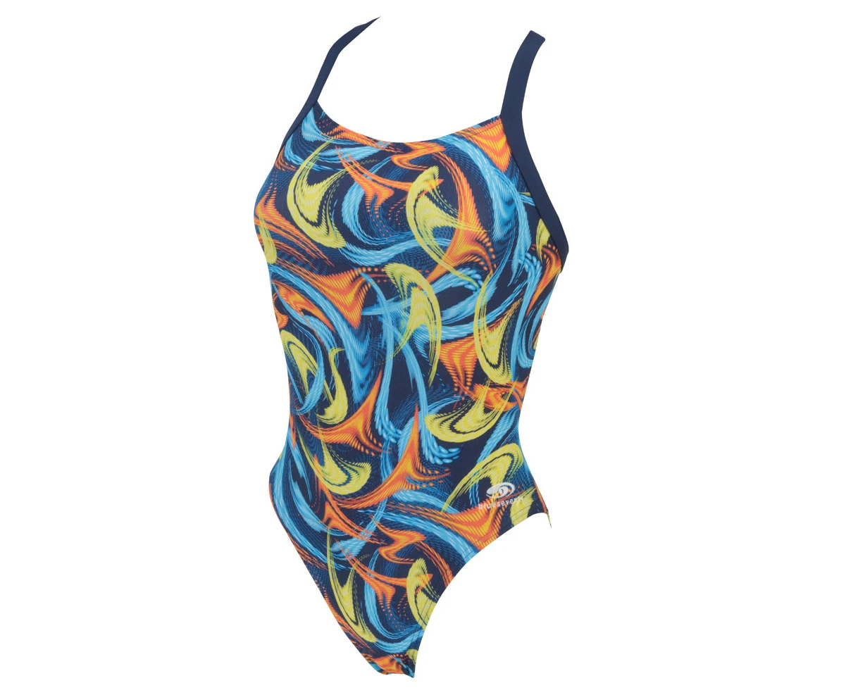 Blueseventy Fog Racer Back Girls Swimsuit - Blue