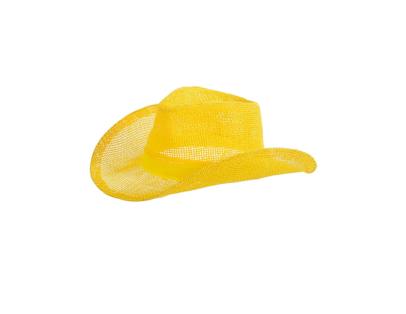 Western Yellow Hessian Adult's Cowboy Hat - New