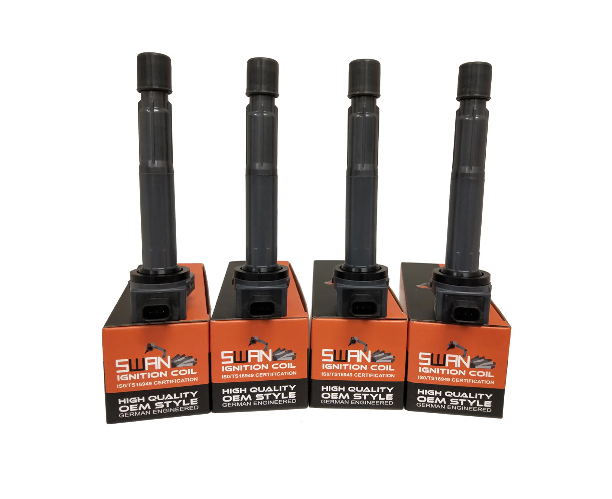 Pack of 4 - SWAN Ignition Coil for Acura TSX & Honda Accord Euro (2.4L)