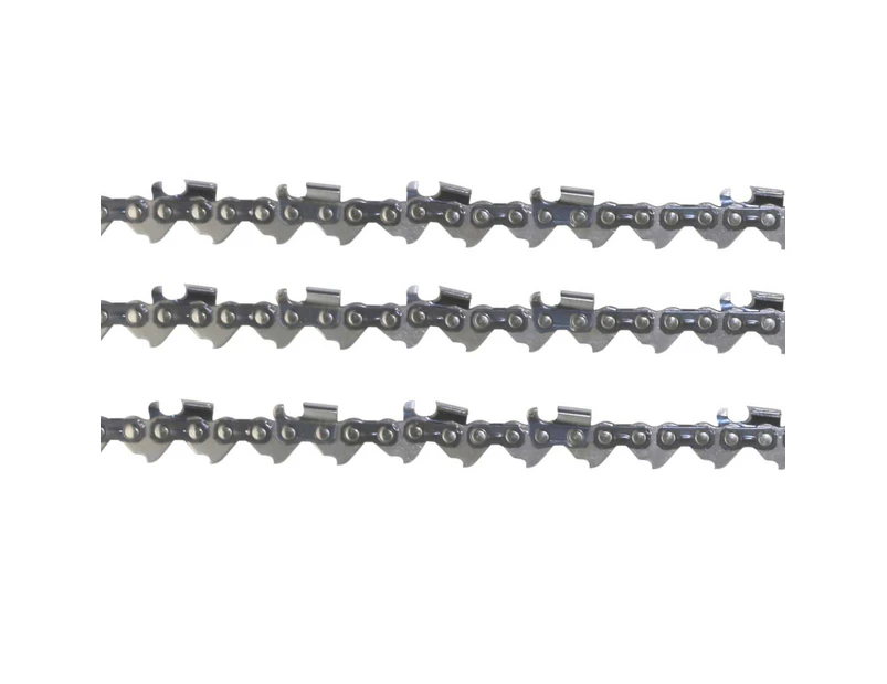 3x Chainsaw Chains Semi Chisel 325 058 72DL for Perla Barb 62cc with 18" bar