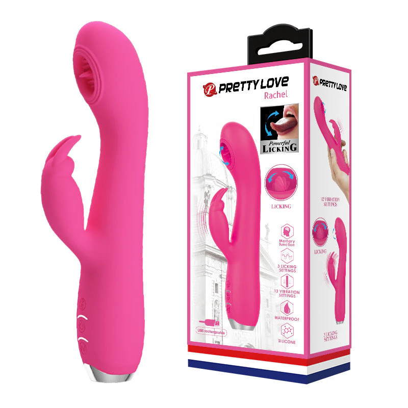 PRETTY LOVE Rachel Rabbit Vibrator - Pink