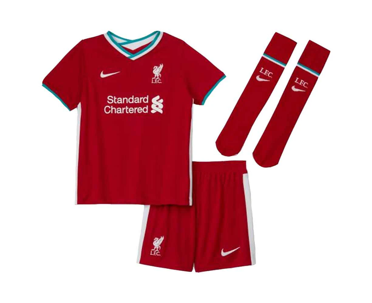 2020-2021 Liverpool Home Nike Little Boys Mini Kit