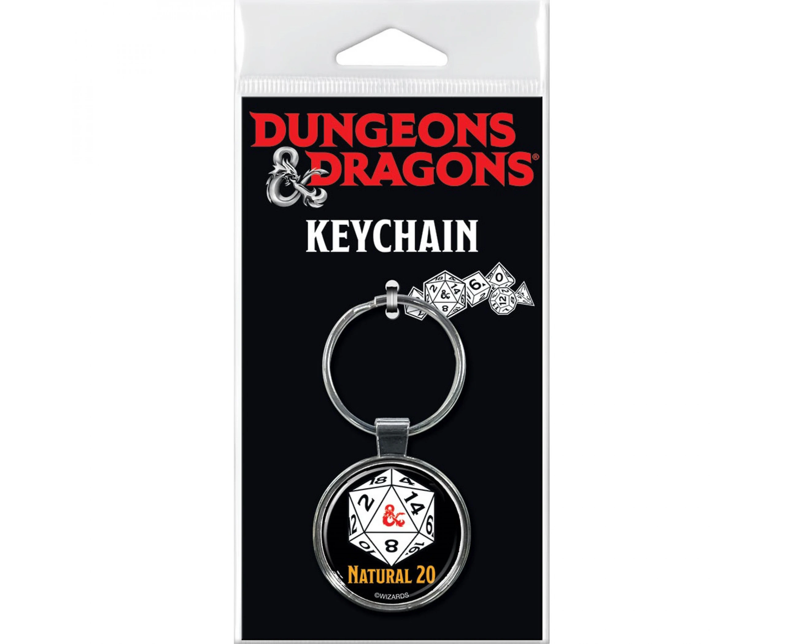 Dungeons & Dragons Natural 20 Keychain