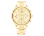 Tommy Hilfiger Gold Steel Multi-Function Women's Watch - 1782525