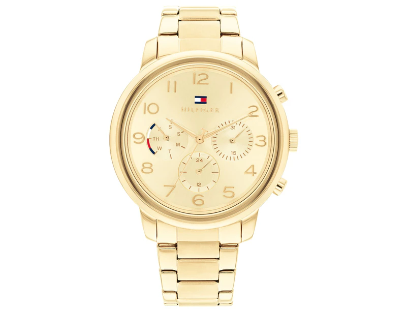 Tommy Hilfiger Gold Steel Multi-Function Women's Watch - 1782525