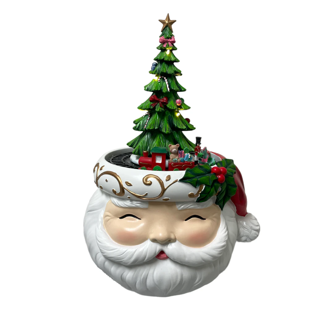 Santa Train Music Box 40cm