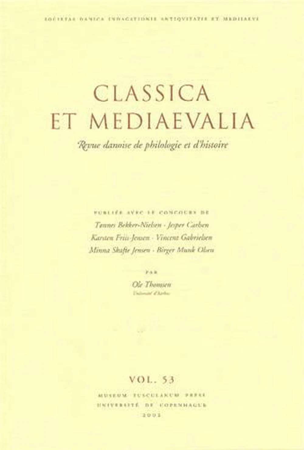 Classica et Mediaevalia