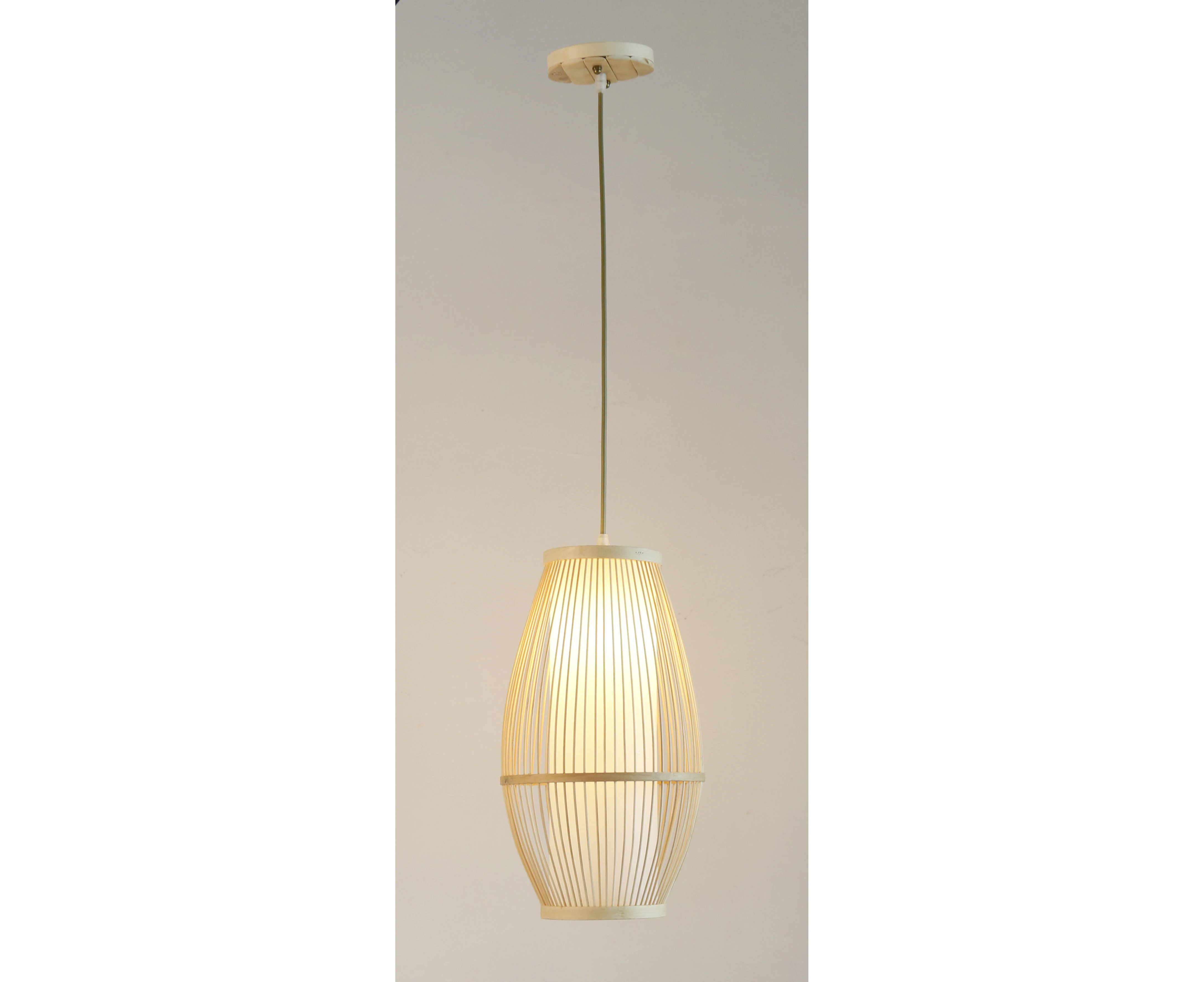 Citilux Nikko Exquisite Natural Timber Pendant Light in Natural Sand Colour