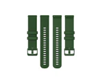 WIWU Woman Watch Band 18MM Silicone Plaid Watch Strap For Garmin Active S/Vivomove 3S/Vivoactive 4S-Army Green