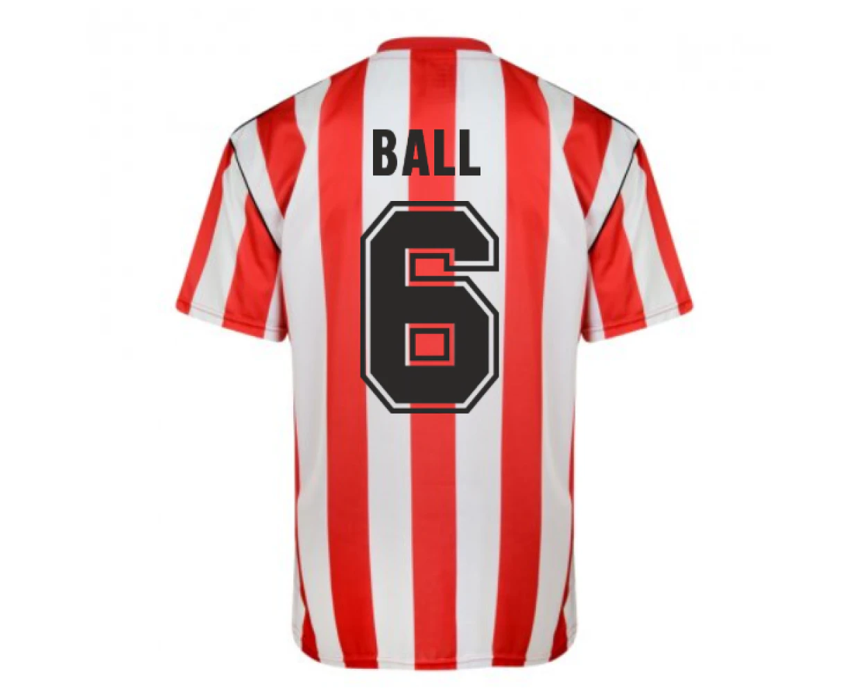 Score Draw Sunderland 1990 Retro Football Shirt (Ball 6)