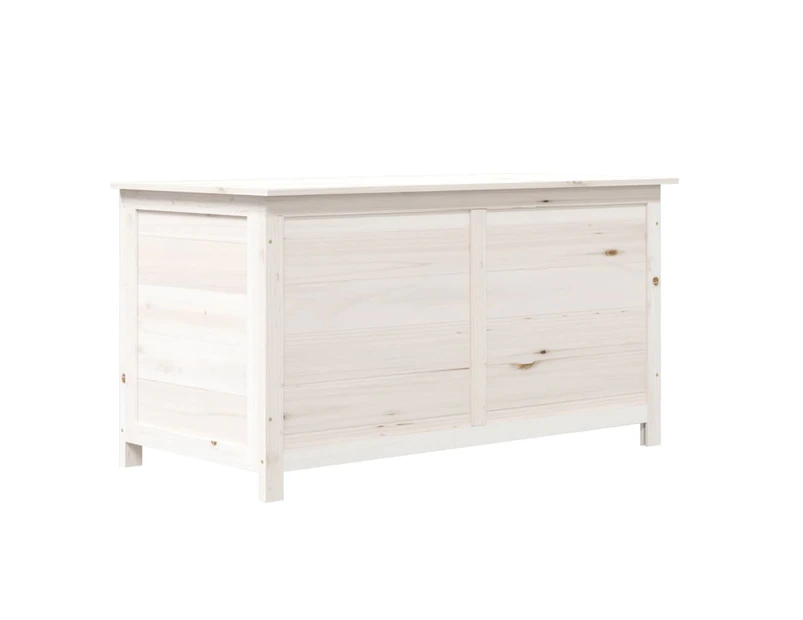 vidaXL Outdoor Cushion Box White 100x50x56 cm Solid Wood Fir