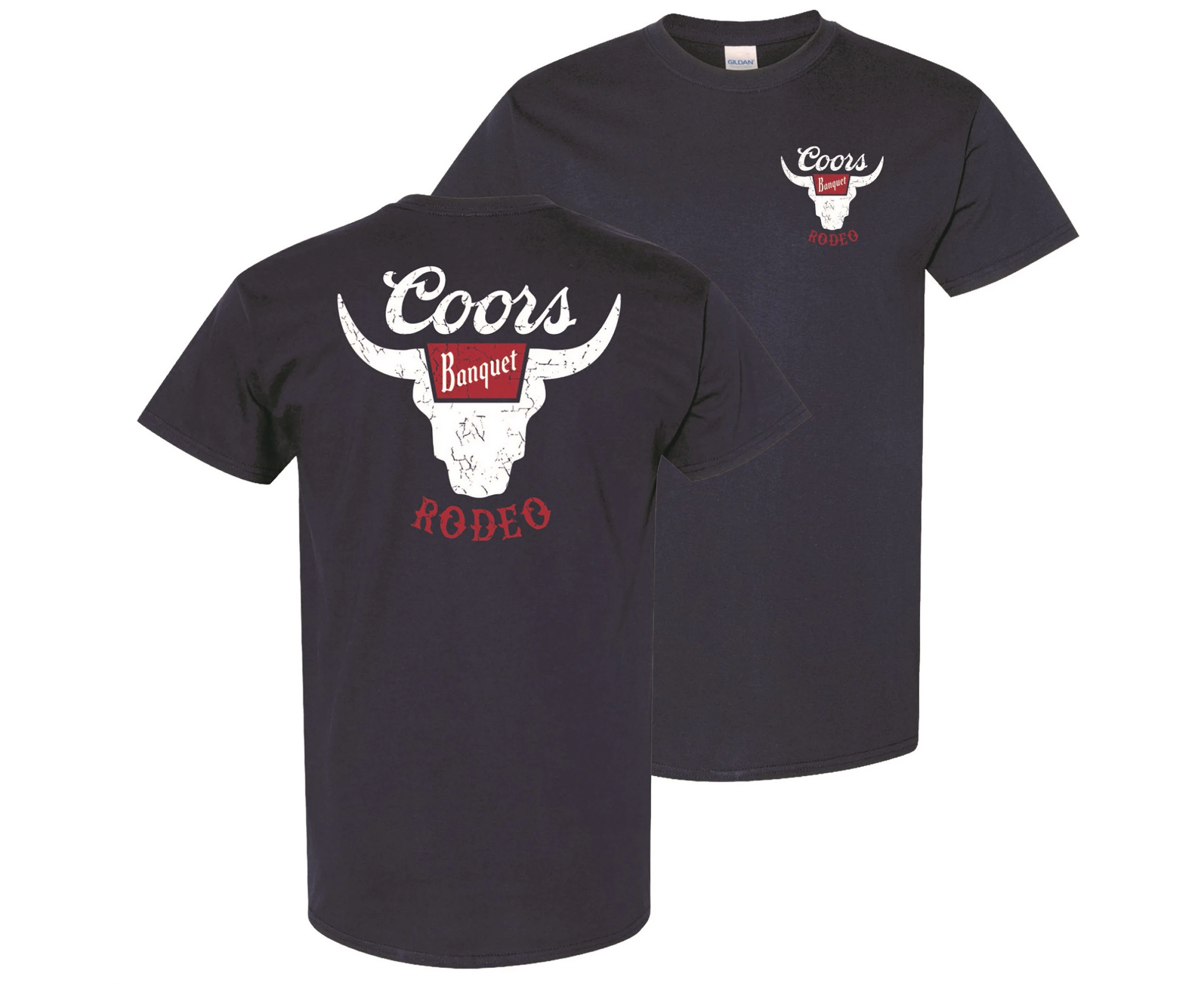 Coors Banquet Rodeo Navy Blue Colorway T-Shirt