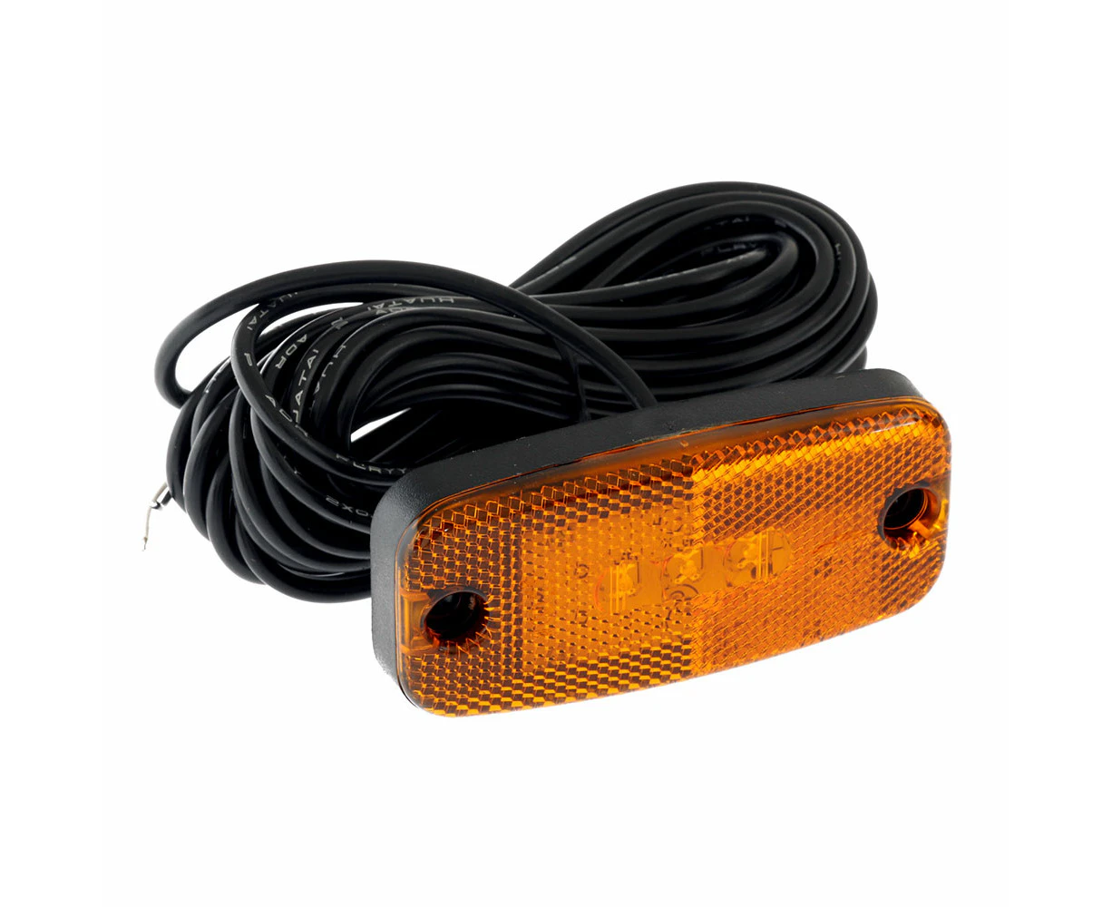 Trojan Trailer Multi Volt LED Marker Light Amber 110x50mm