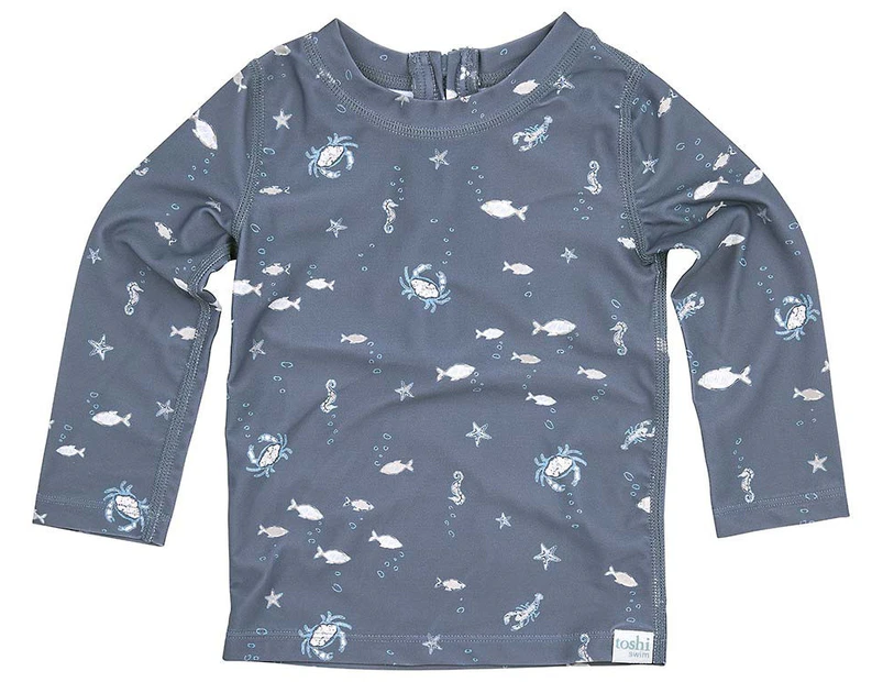 Toshi Swim Rashie Long Sleeve Neptune - Size 3