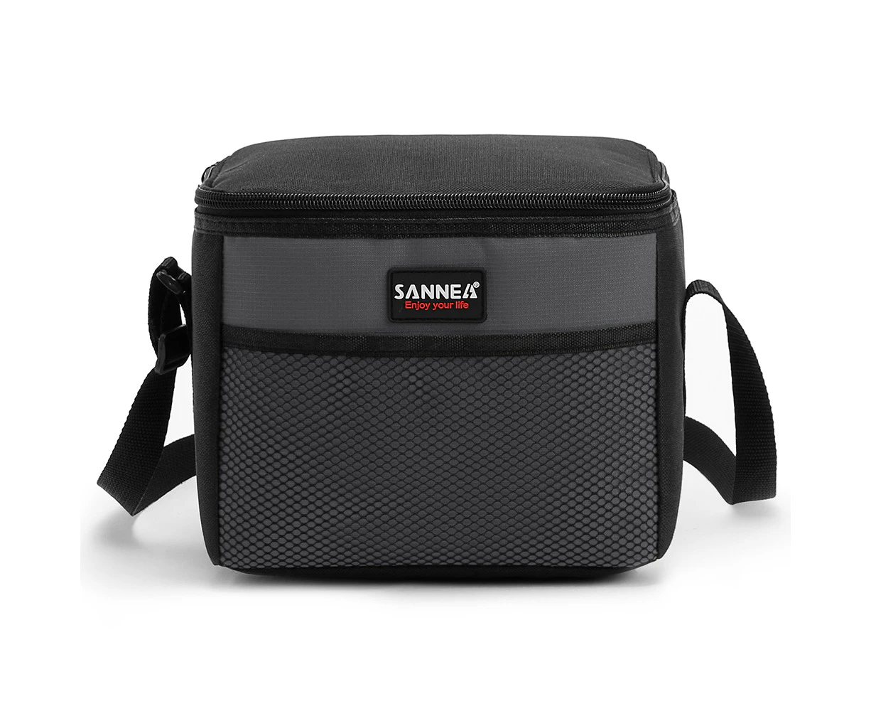 Sannea Cooler Lunch Bag For Men Women-Grey