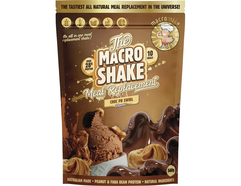 The Macro Shake Meal Replacement (Choc PB Swirl) - 560g