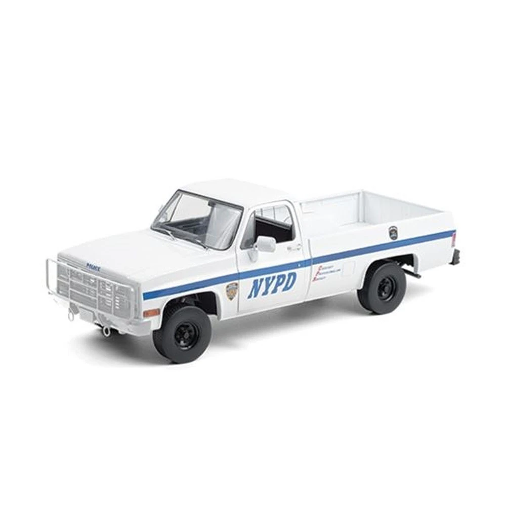 Greenlight Licensed 1:18 Scale NYPD Chevrolet CUCV M1008 Police 1984 Diecast Model Car