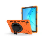 WIWU OnePiece Tablet Case Bulit-in Kickstand/Hand+Neck Strap For HuaWei MediaPad M6 10.8" 2019/Matepad 10.8"-Orange