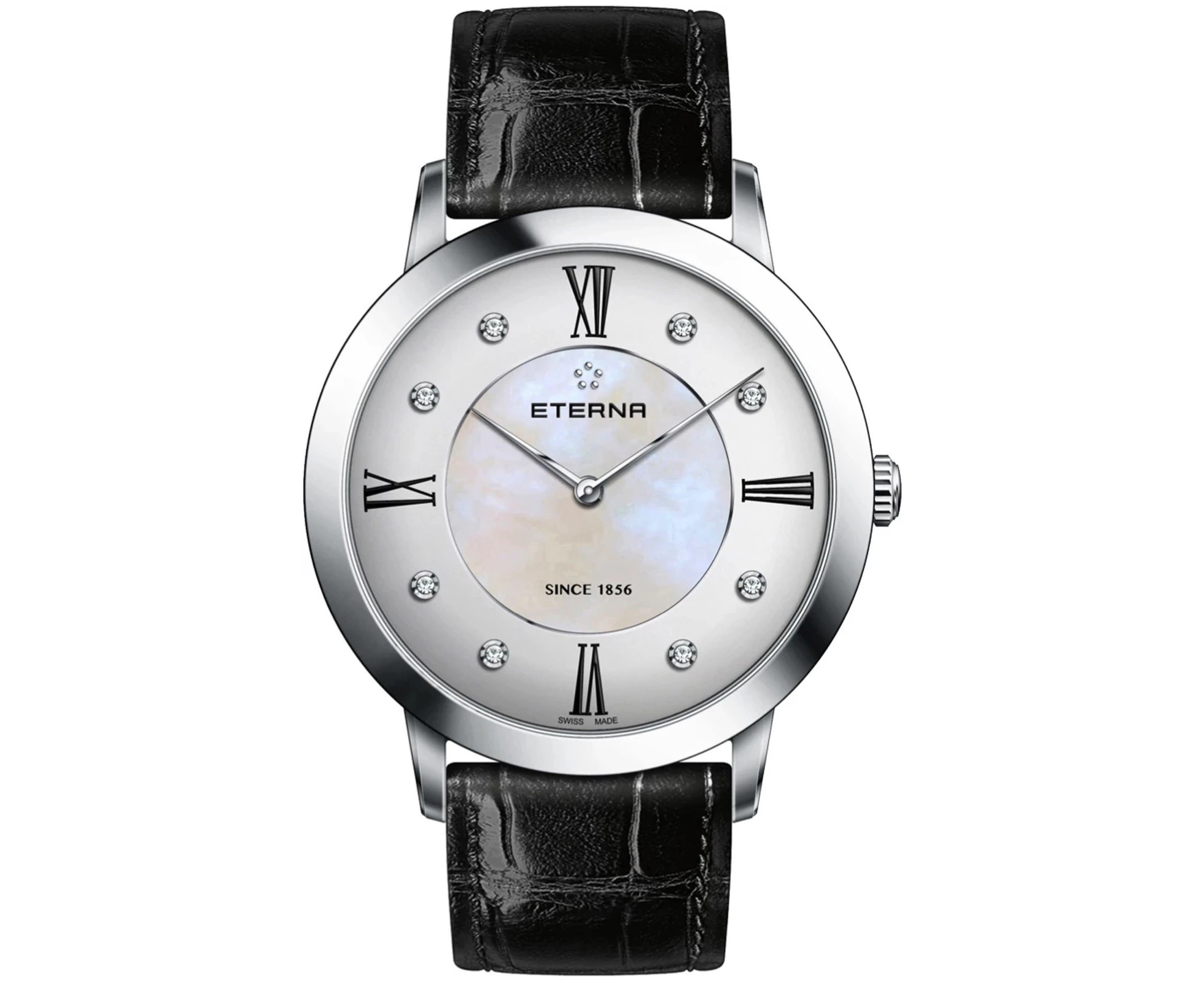 Eterna Women Analog Quartz Watch with Leather bracelet White