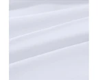 Bamboo Cotton 650TC Sateen Plain White Doona Quilt Cover Set