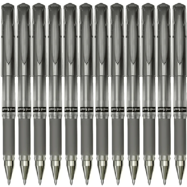 Uni Ball Um153 Signo Broad Gel Ink Pen 1.0mm Metallic Silver Box 12