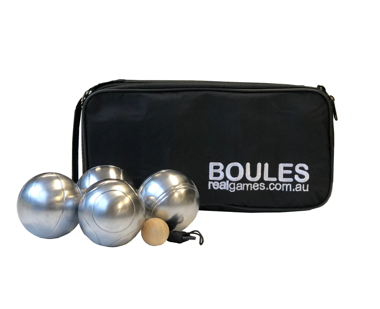 8 Boules in Carry Bag (Hard Plating)