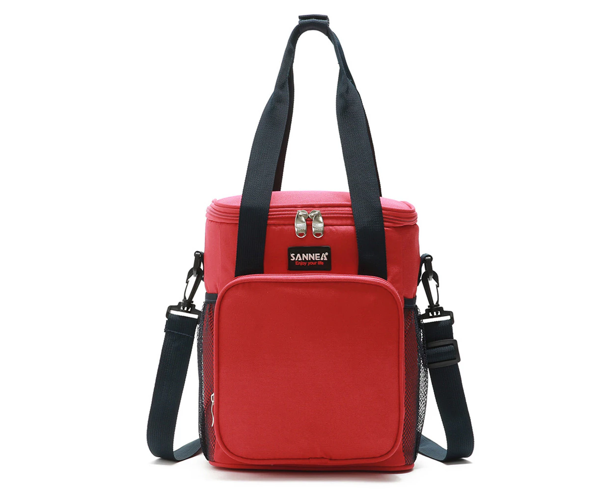 Sannea Lunch Bags Leakproof Crossbody Lunch Bag-Red