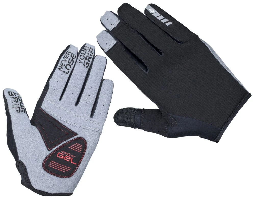 GripGrab Shark Padded FF Bike Gloves Black 2021 - Black