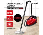 Maxkon 1.5L Steam Cleaner Mop 13 in 1 High Pressure Floor Window Carpet Steamer