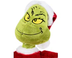 Mr Grinch Singing & Dancing In A Santa Suit Christmas Animation - 28cm