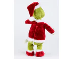 Mr Grinch Singing & Dancing In A Santa Suit Christmas Animation - 28cm