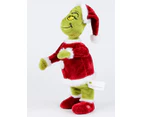 Mr Grinch Singing & Dancing In A Santa Suit Christmas Animation - 28cm