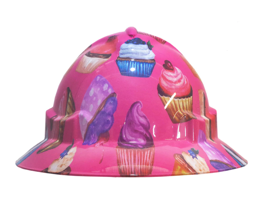 Cool Hard Hats Unisex CUPCAKE Pro Choice Wide Brim Safety Hard Hat