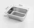 SOGA 12X  Gastronorm GN Pan Full Size 1/2 GN Pan 10cm Deep Stainless Steel Tray