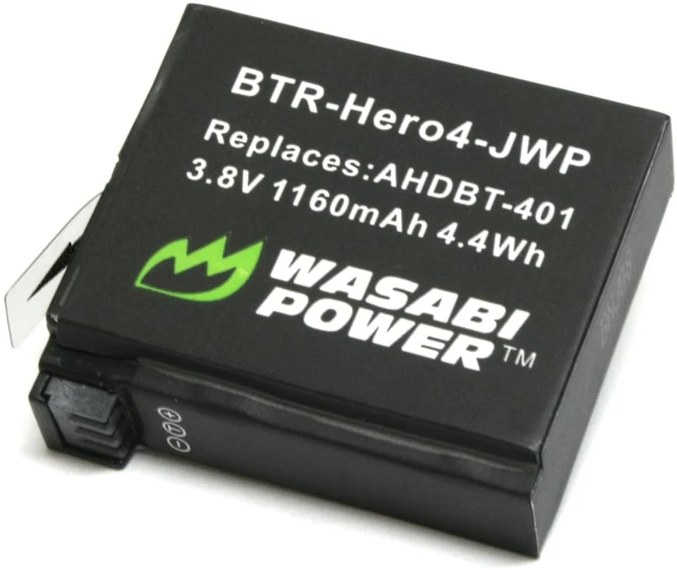 Wasabi Power Battery (1 Pack) for GoPro HERO4 and GoPro AHDBT-401