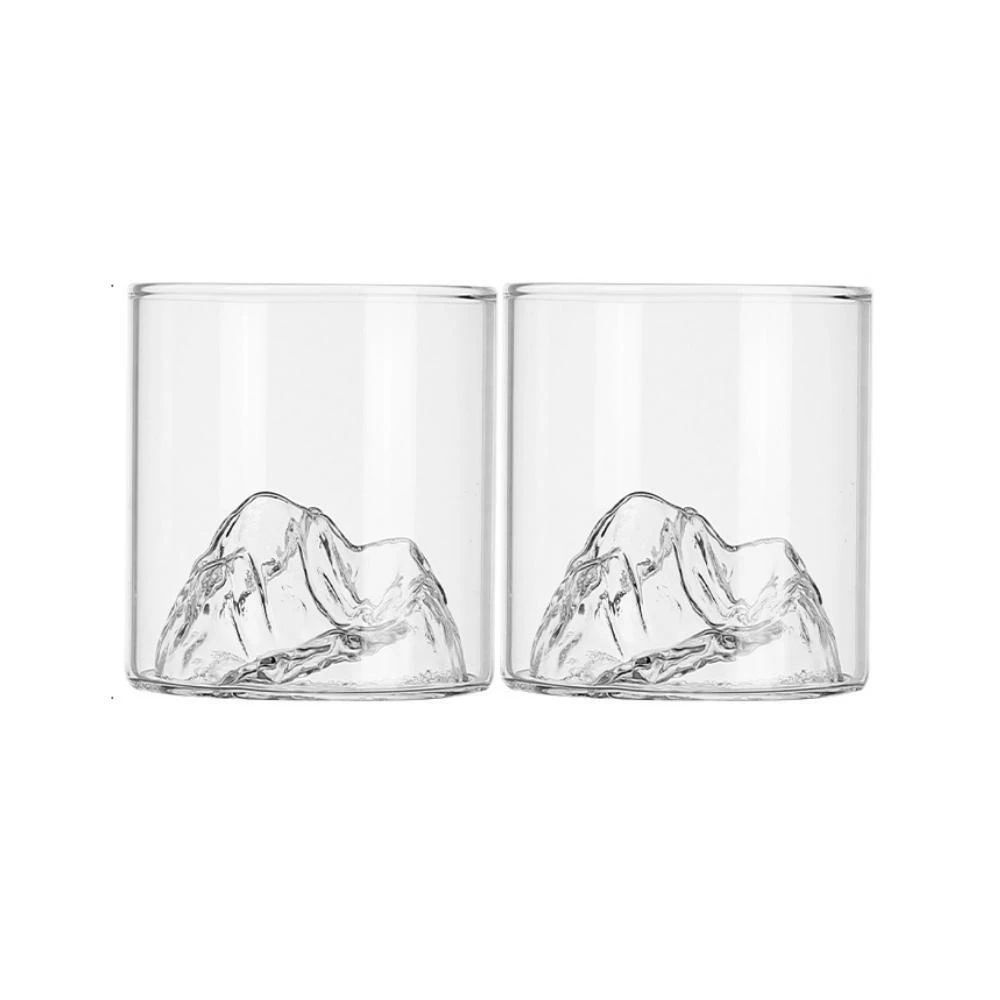 Mount Fuji Inspired Whiskey Glass (Set of 2)