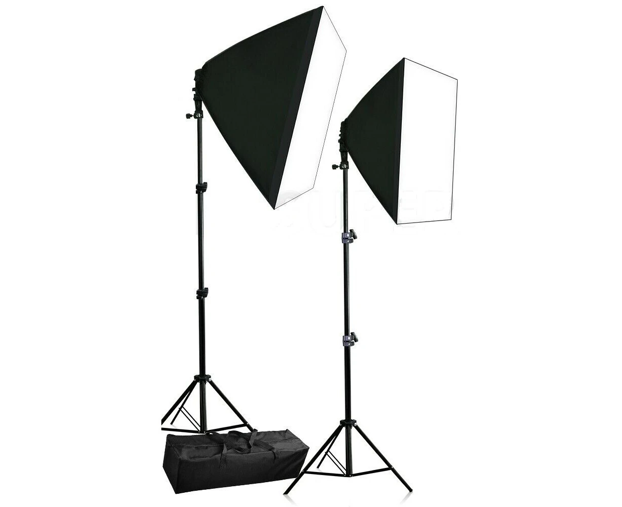 Vokwell 2200W Photo Studio Soft Box Continuous Light Video Softbox Lighting Stand Kit