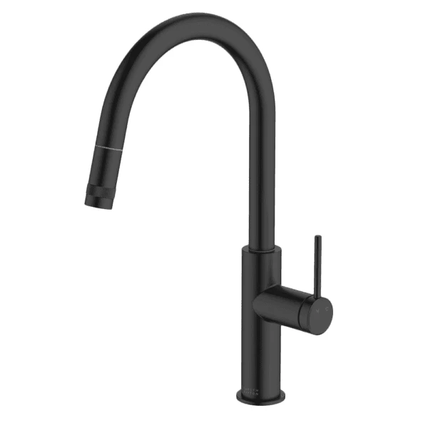 Abey Poco Pull Out Kitchen Mixer Black