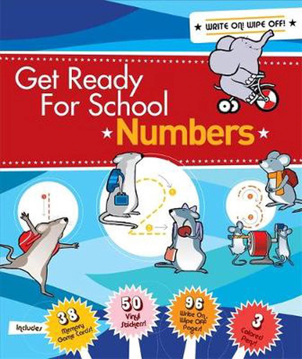 Numbers [With Stickers and 38 Game Cards and 3 Colored Pens and Punch-Outs]