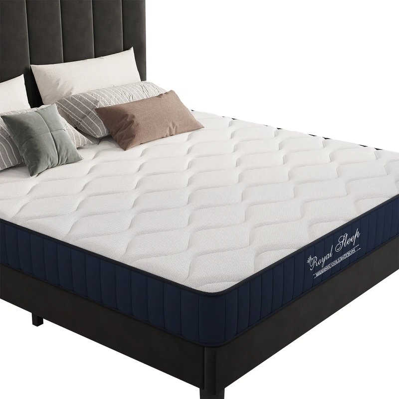 Royal Sleep Single Size Bed Mattress Memory Foam Bonnell Spring Medium Firm 16cm