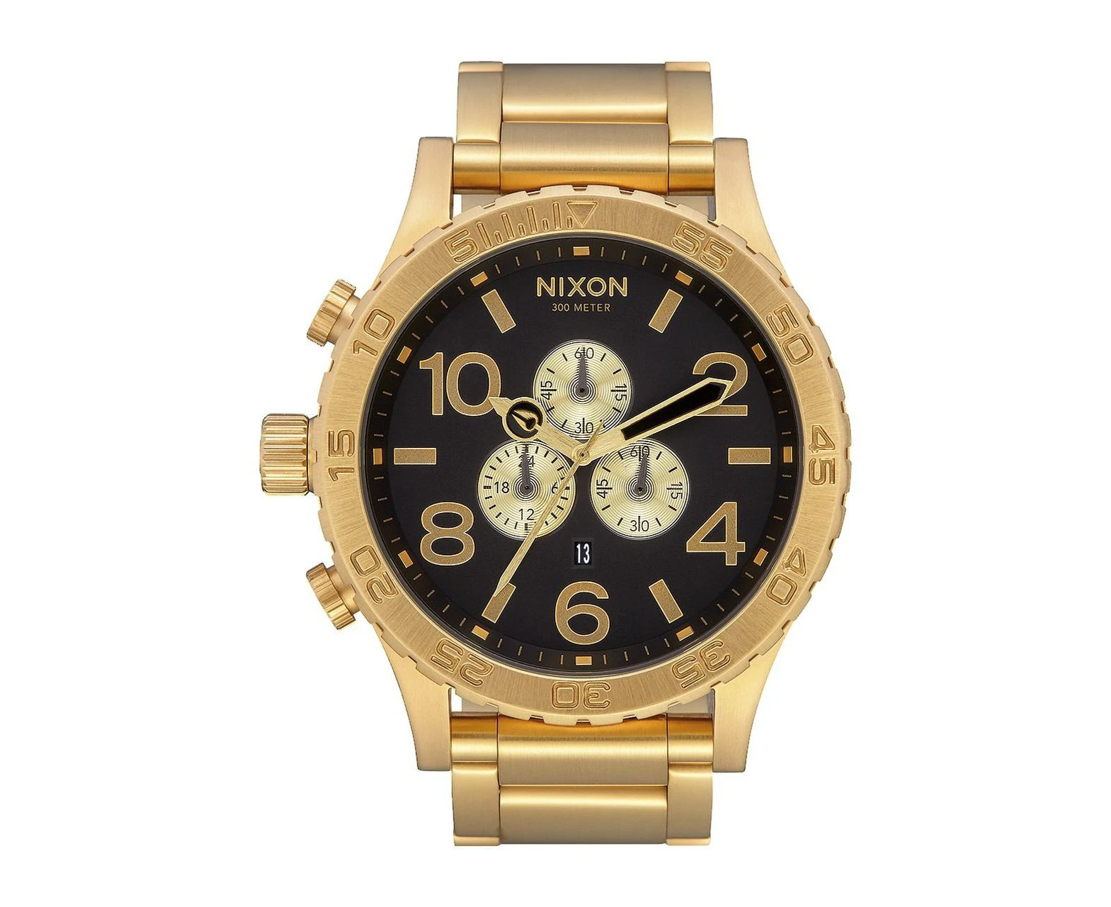 Nixon 51-30 Chrono All Gold And Black Mens Watch A083-510-00