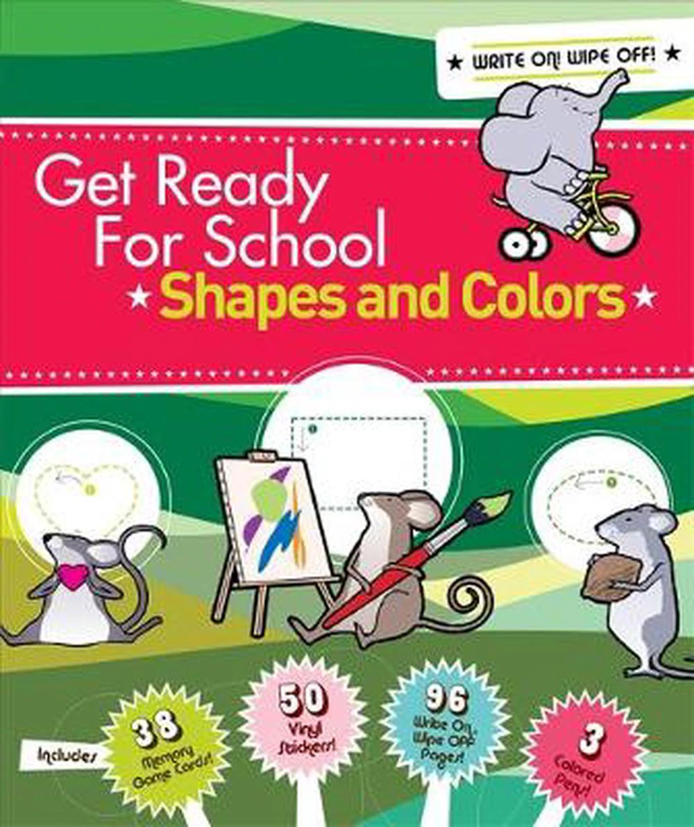 Shapes and Colors [With Stickers and 38 Game Cards and 3 Colored Pens and Punch-Outs]