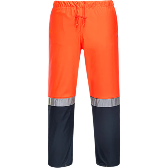 Huski Huski Premium Waterproof Farmers Hi-Vis Pants Men's - Orange-navy