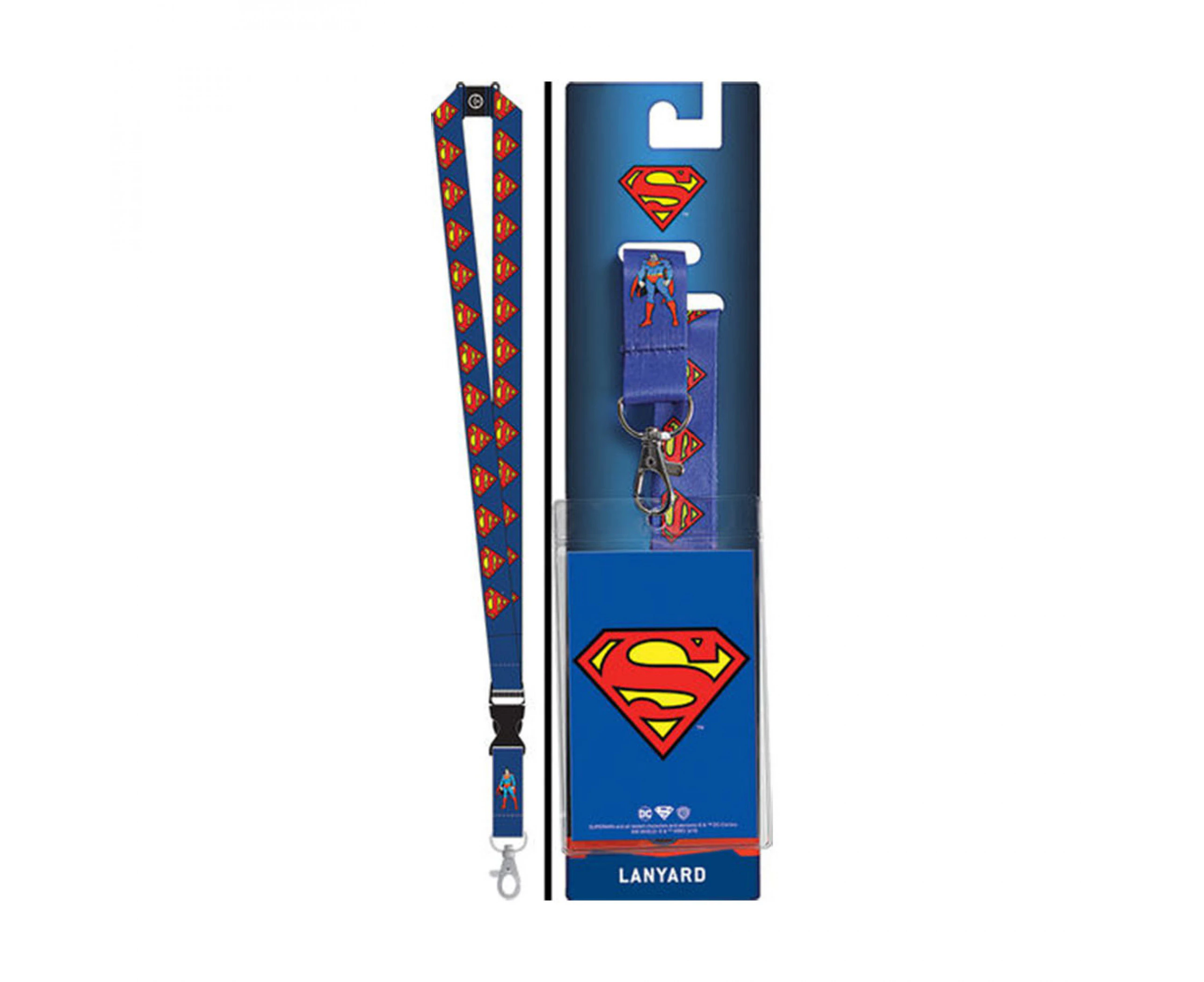 Superman Repeating Logos Lanyard