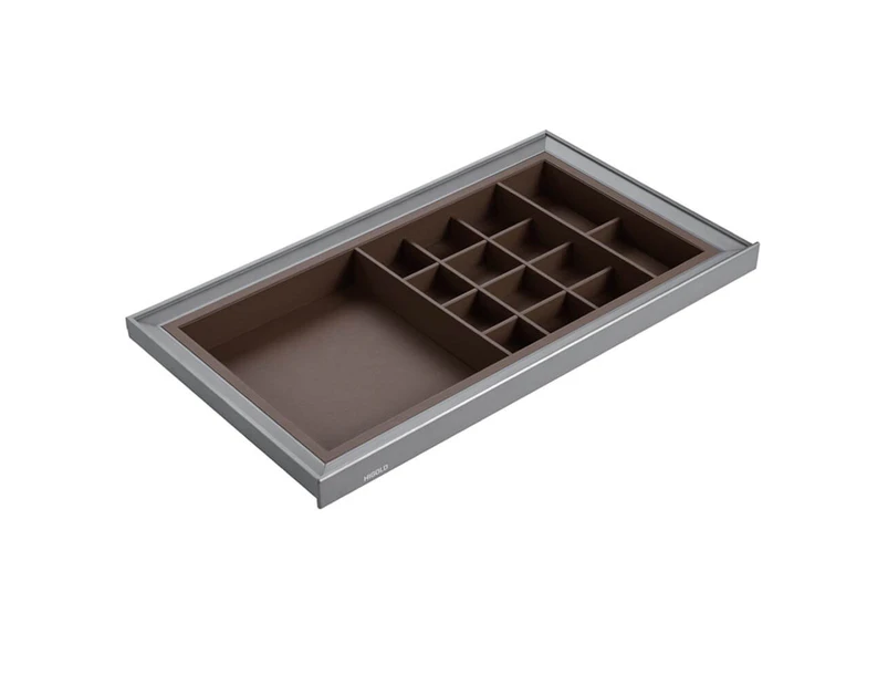 HIGOLD A Series Pull Out Wardrobe Storage Tray - Fits 900mm Cabinet - Multiple Sections