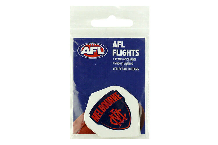 AFL Replacement Dart Flights Set Of 3 - Melbourne Demons - Darts