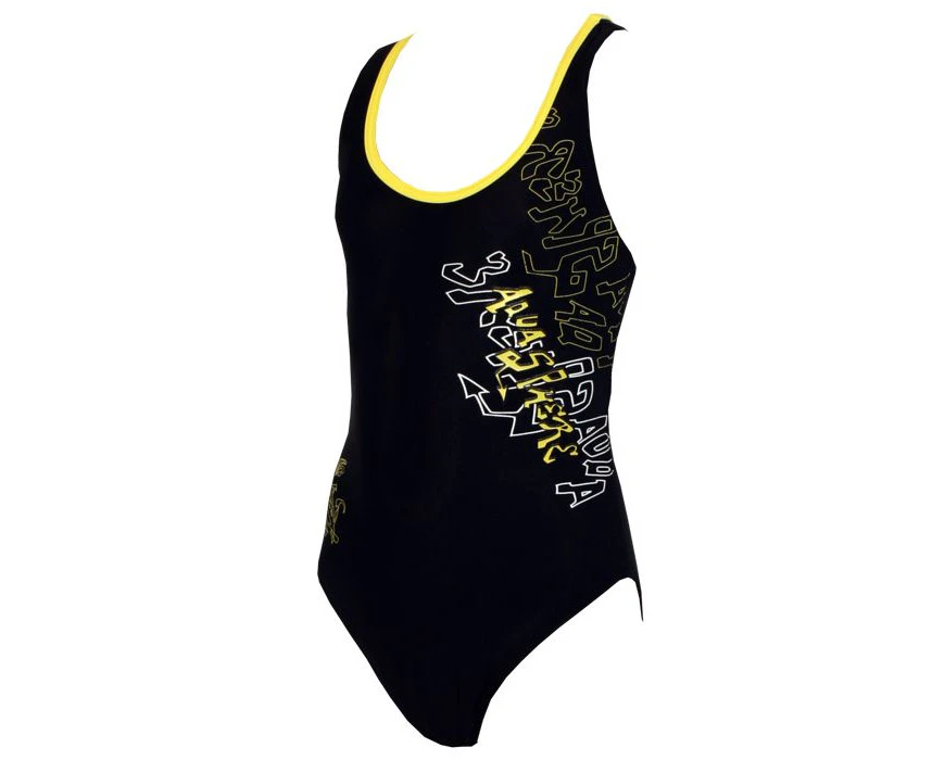 Aqua Sphere Junior Girls Saturn Swimsuit - Black