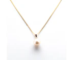 South Sea Golden Pearls in 10 CT Gold Seoul Pendant 8.5 - 9.5 MM AA+