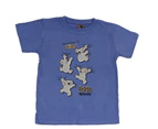 FIL Kids' Boys' Girls' T Shirt Australian Australia Souvenir 100% Cotton - Koala Climb [Colour: Blue]